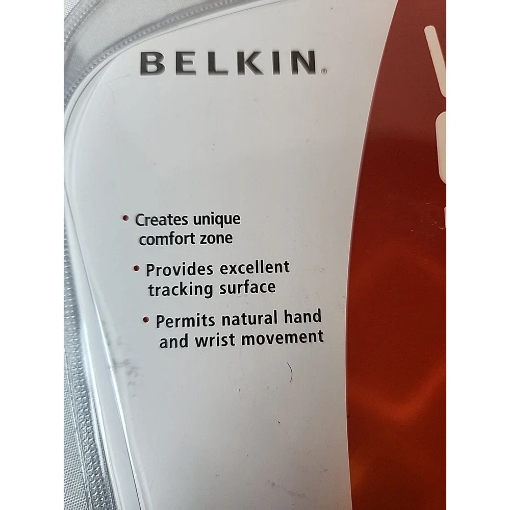 Belkin WaveRest Gel Wrist Cushion Mouse Pad Black Comfort F8E262-BLK NEW Sealed